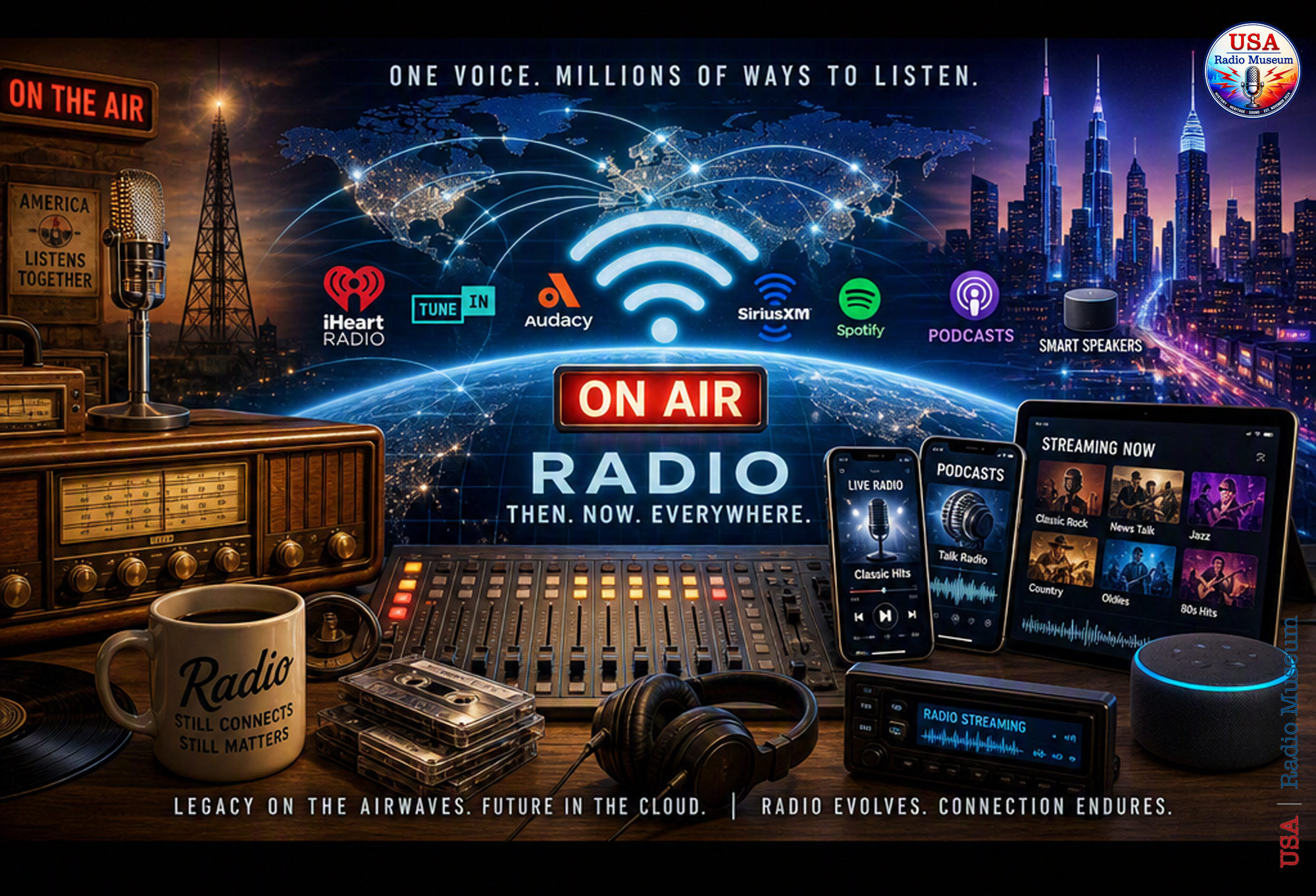 Radio Keeps Evolving in 2026: Radio Then. Now. Radio Everywhere. Radio Keeps Evolving in 2026: Radio Then. Now. Radio Everywhere.